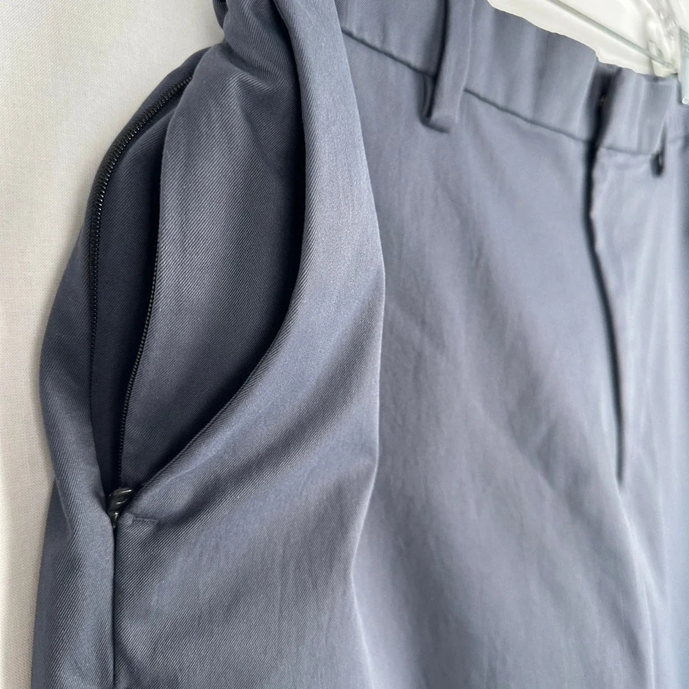 Banana Republic Athletic Fit Stretch Waist‎ Pants Gray Blue Men's 38x32